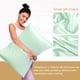 thumbnail image 5 of PiccoCasa Funda de Almohada de Seda de 19 Momme para Almohada Tamaño Queen, Verde Claro, 20"x30", 5 of 7