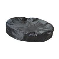 Magideal - Cubierta De Tambor De 55 Galones De Diámetro 65Cm Con Cordón, Tela Oxford Negra, Accesorio Genérico A Prueba De Viento, Cubierta De Barril Industrial