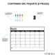 thumbnail image 4 of Pizarra Calendario Mensual Magnética Para Refrigerador con Plumones y borrador, 4 of 6