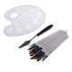thumbnail image 1 of Juego De Cepillos De Pelo De Nailon Con Punta Redonda De 12 Piezas Con Raspador De Mezcla De Paleta, 1 of 5
