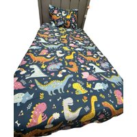 Teng Fei - Juego De Sábanas Niña Niño Infantil Plaza Y Media Dinosaurio