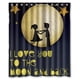 thumbnail image 1 of Cortina de ducha con diseño "Te amo hasta la luna", juego de cortinas de baño con ganchos, tamaño 60 x 72 pulgadas, 1 of 3