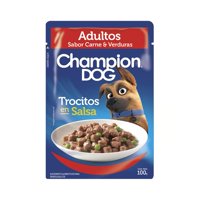 Sobres De Alimento Húmedo Champion Dog Adulto Carne - Vegetales 24 Un.