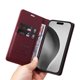 thumbnail image 5 of Funda Billetera de Cuero para iPhone 16 Pro Max con Tarjetero y Soporte - Tapa Magnética Rojo, 5 of 6