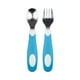 thumbnail image 1 of Set Tenedor y Cuchara agrarre suave, Azul/Blanco 12M+, 1 of 5