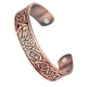 thumbnail image 5 of Viking talismán brazalete ancho tótem abierto alambre brazalete antiguo cobre, 5 of 5