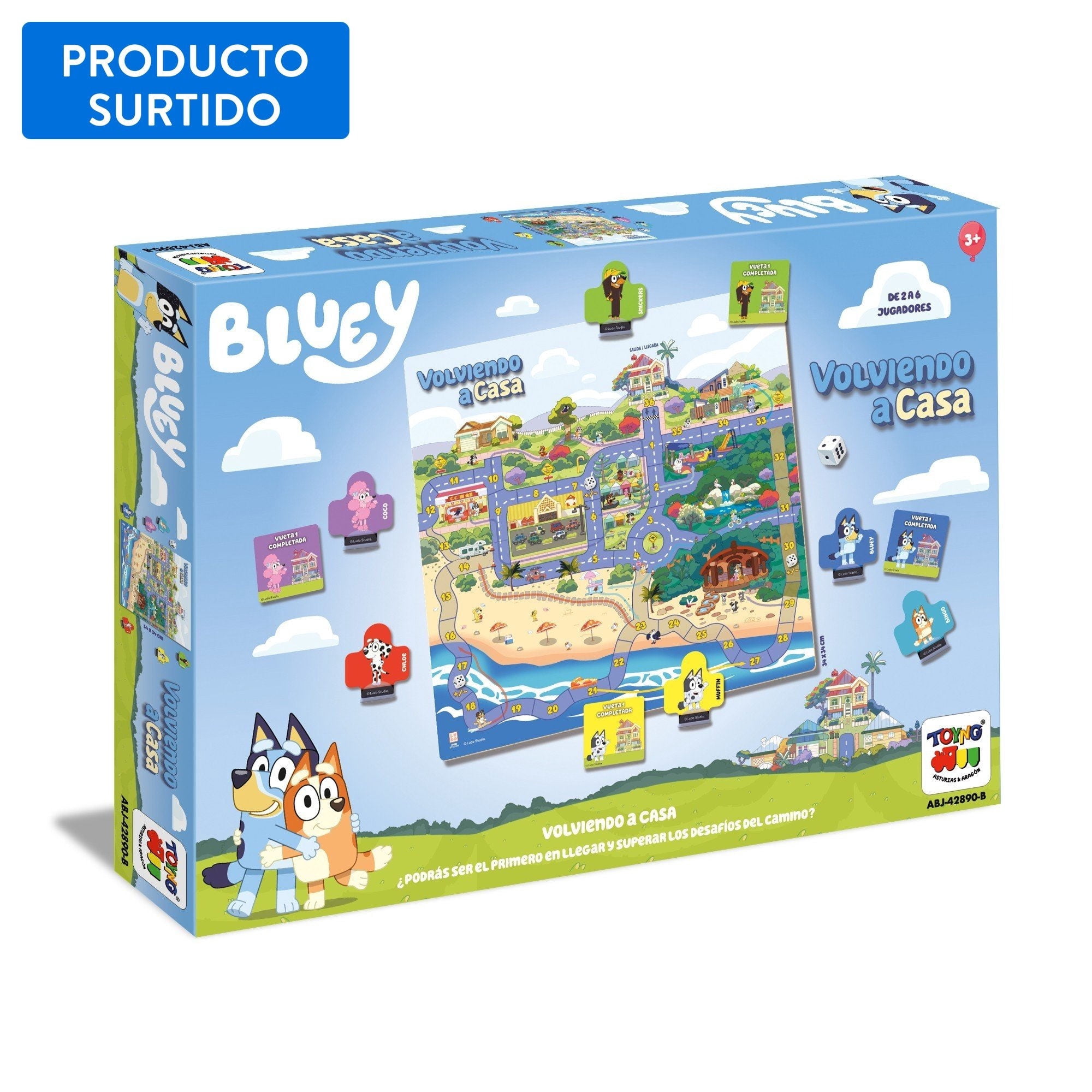 Juego De Mesa Aventuras De Sonic. Bluey Y Paw Patrol - 1 Un Surtido Toyng