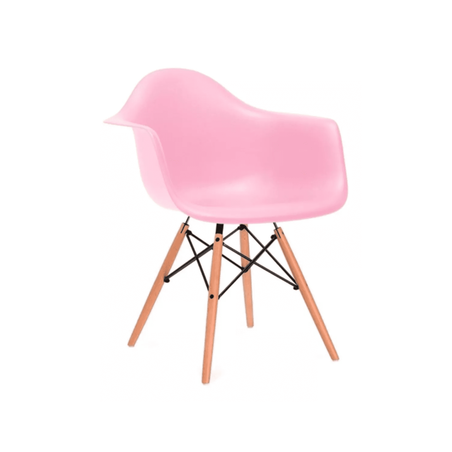 Importclick - Silla Comedor Eames Hogar Butaca Estructura Color Rosado