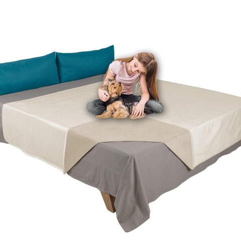 Manta De Cama Para Mascotas Ameritex, Reversible, Impermeable, 210 X 210 Cm