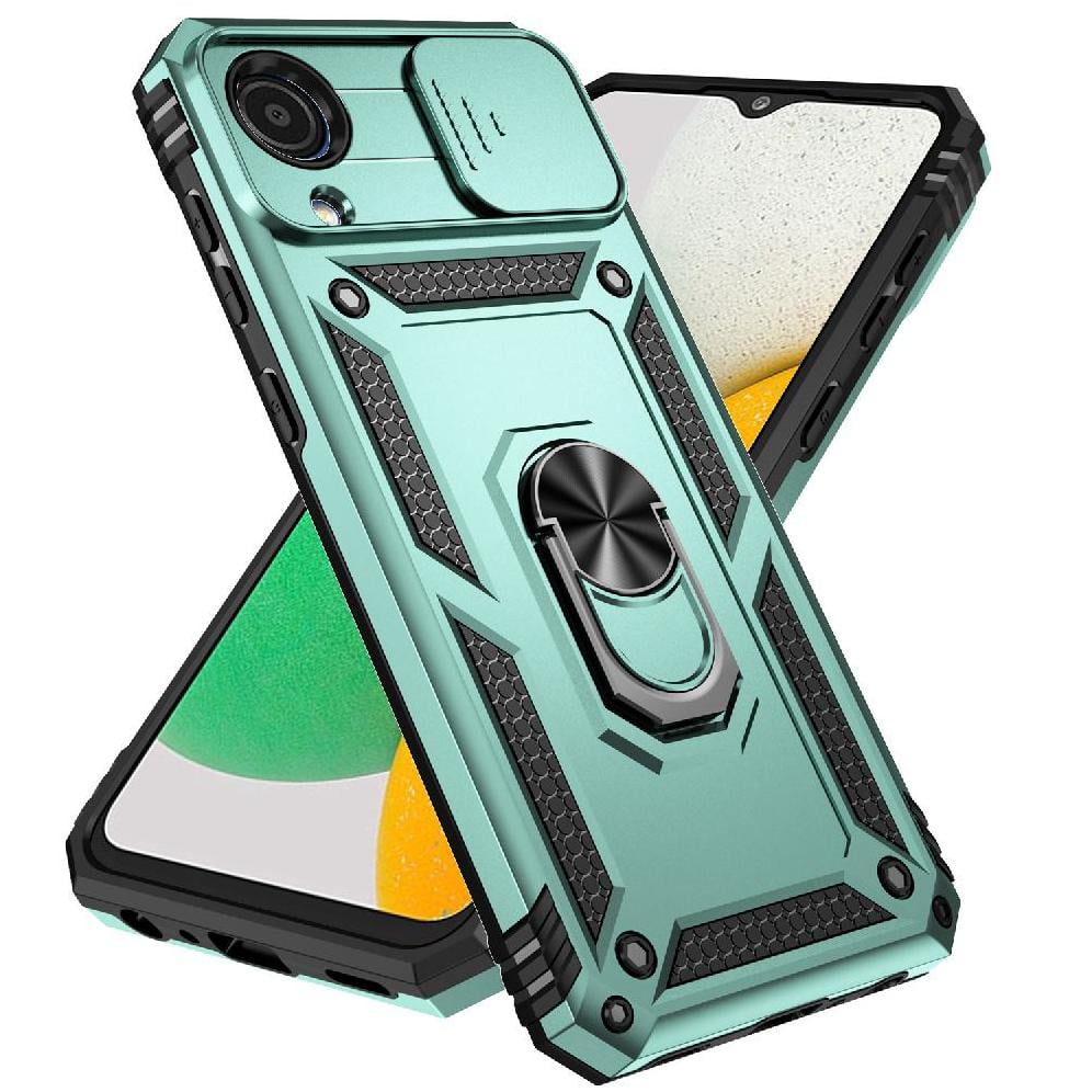 Estuche Gangxun Para Samsung Galaxy A03 Core, Soporte Giratorio 360°, Estilo Mecánico Y Magnético