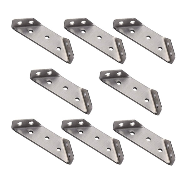 Soporte angular de acero inoxidable Btibpse - juego de 8