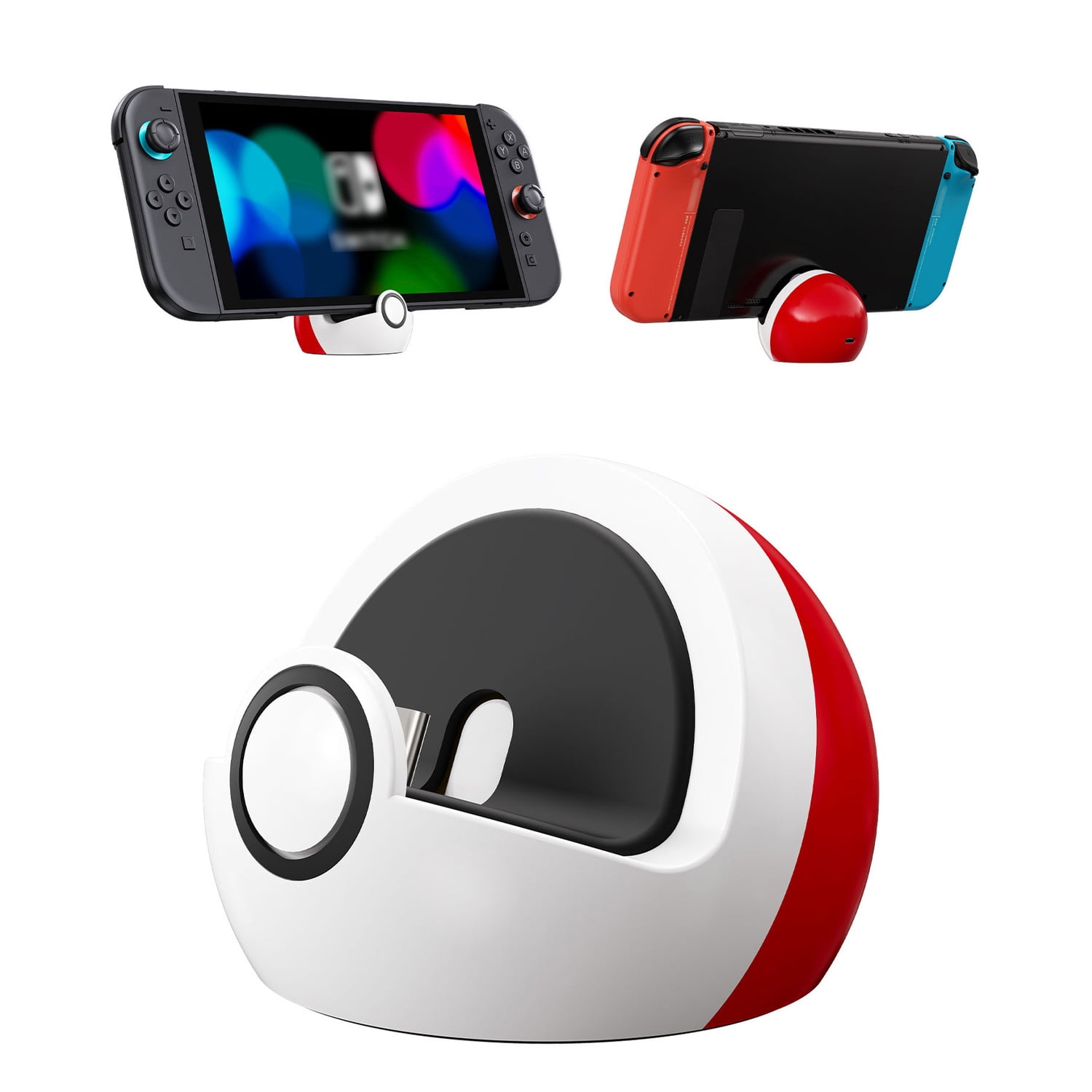Genérico - Soporte De Carga Pequeño Compatible Con Nintendo Switch 2/switch/switch Lite/switch Oled, Linda Estación De Dock Para Switch Con Puerto Usb-c, Soporte De Carga Portátil