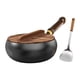 thumbnail image 1 of Sartén Wok De Hierro Con Tapa Y Espátula, Wok Chino Para Camping, Cocina Y Restaurante., 1 of 5