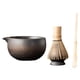 thumbnail image 1 of Juego de té Matcha, utensilios para hacer té hechos a mano, herramientas para hacer té, juego completo de cuchara Matcha, batidor de bambú, tazón de cuenco gris, 1 of 5