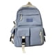 thumbnail image 1 of Large Capacity Canvas Black Backpack Light Simple Travel Bag Canvas Backpack Student School Bag Canvas Student Zipper Backpack, 1 of 3
