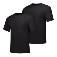 Camiseta Hanes Beefy De Manga Corta Para Hombre Negra Xxl Tall (Paquete De 2)