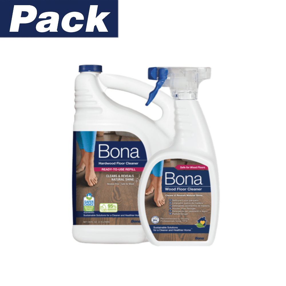 Bona - Pack Limpiadores Pisos De Madera 3.78 Lts Y 946 Ml