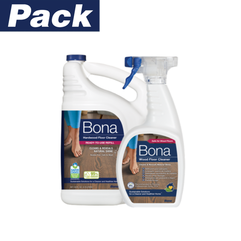 Bona - Pack Limpiadores Pisos De Madera 3.78 Lts Y 946 Ml