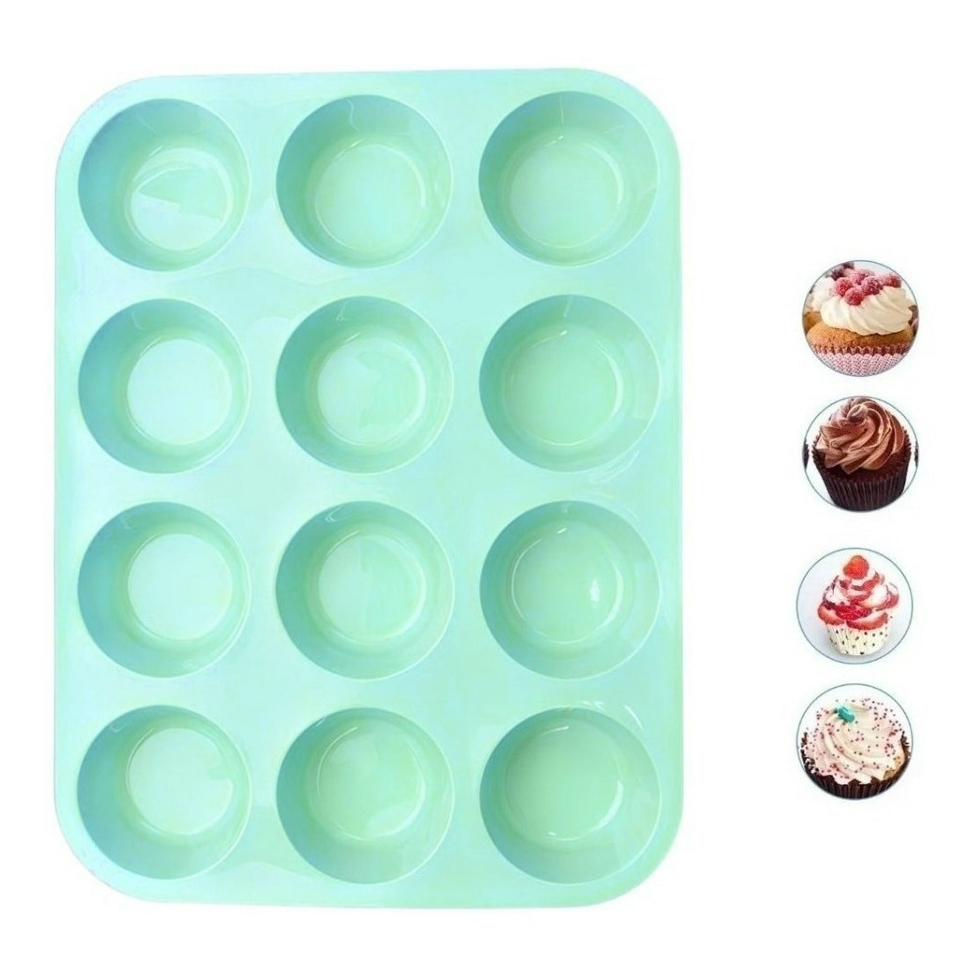 Genérico - Molde Cupcakes Molde 12 Magdalena Molde Muffin Repostería