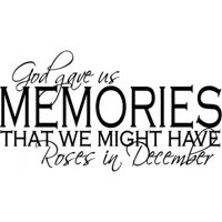 Rienda Libre Graphics - Decomural God Gave Us Memories Religious Ws-15979