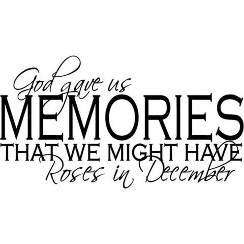 Rienda Libre Graphics - Decomural God Gave Us Memories Religious Ws-15979