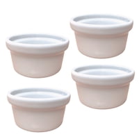 Genérico - Pack 4 Bowl De Cerámica -Apto P/Horno - 9Cm Diámetro - Blanco - R164