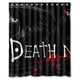 thumbnail image 1 of Cortina de ducha de anime Death Note, juego de cortina de baño con ganchos, tamaño 60 x 72 pulgadas, 1 of 3