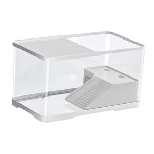 Magideal - Tanque De Tortuga, Acuario, Hábitat De Reptiles, Áreas Multifunción, Decoración Interior, Terrapin De Descanso, Drenaje Inferior, Terrario De Tortuga M