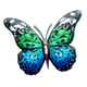 thumbnail image 1 of Escultura creativa de mariposa para pared, decoración artística, figurita de adorno de Metal, obra de arte colgante coleccionable para ventana, , Azul verde, 1 of 5
