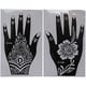 thumbnail image 4 of Kit de plantillas de tatuajes de henna para Navidad para mujeres y niñas, arte a mano, 4 of 6