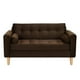 thumbnail image 1 of Sofa Retro 2c Felpa 05 Chocolate, 1 of 6