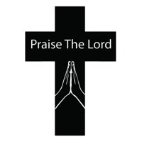 Rienda Libre Graphics - Decomural Praise The Lord Christian Cross Ws-42975