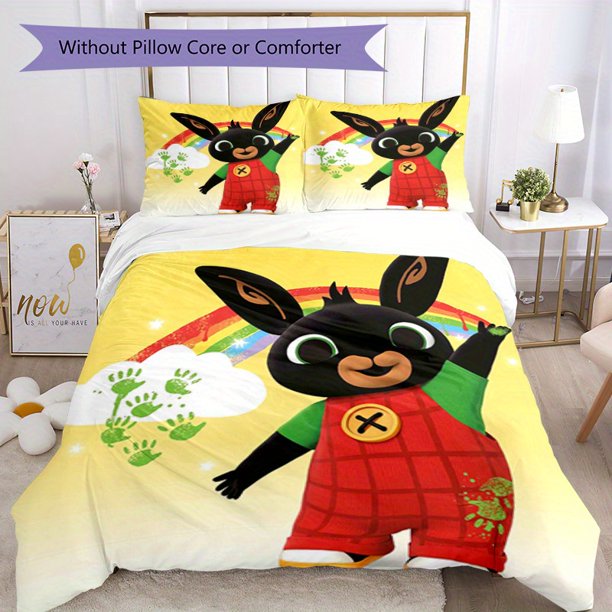 3pcs Bedding Set Duvet Cover Closure Includes 1 Duvet Cover & 2 Pillowcases for All Seasons Bedroom Decor, Home Dorm High-Definition Print Bing Q162