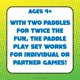 thumbnail image 4 of Set de pádel Koosh Beach Toys, juegos al aire libre para adultos y niños mayores de 4 años, 4 of 8