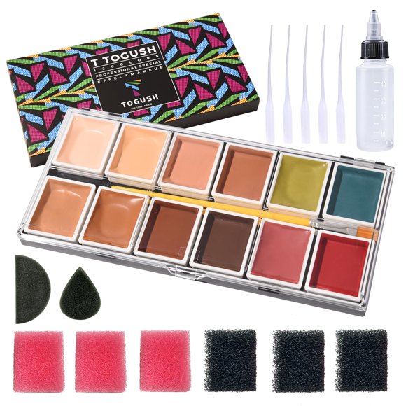Paleta de Maquillaje T TOGUSH 12 Colores Activada con Alcohol FX