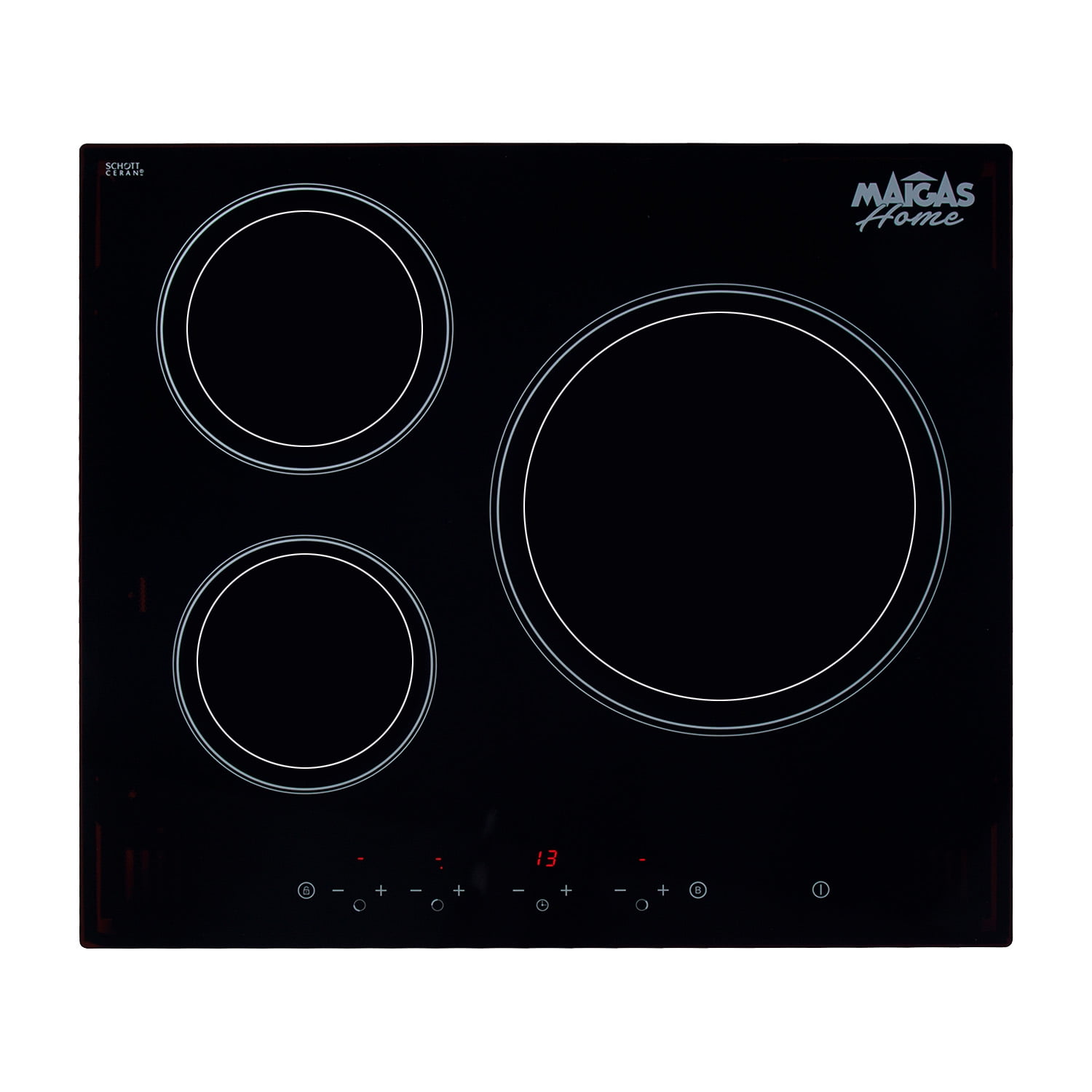 Maigas - Encimera Eléctrica 3 Quemadores Cei03