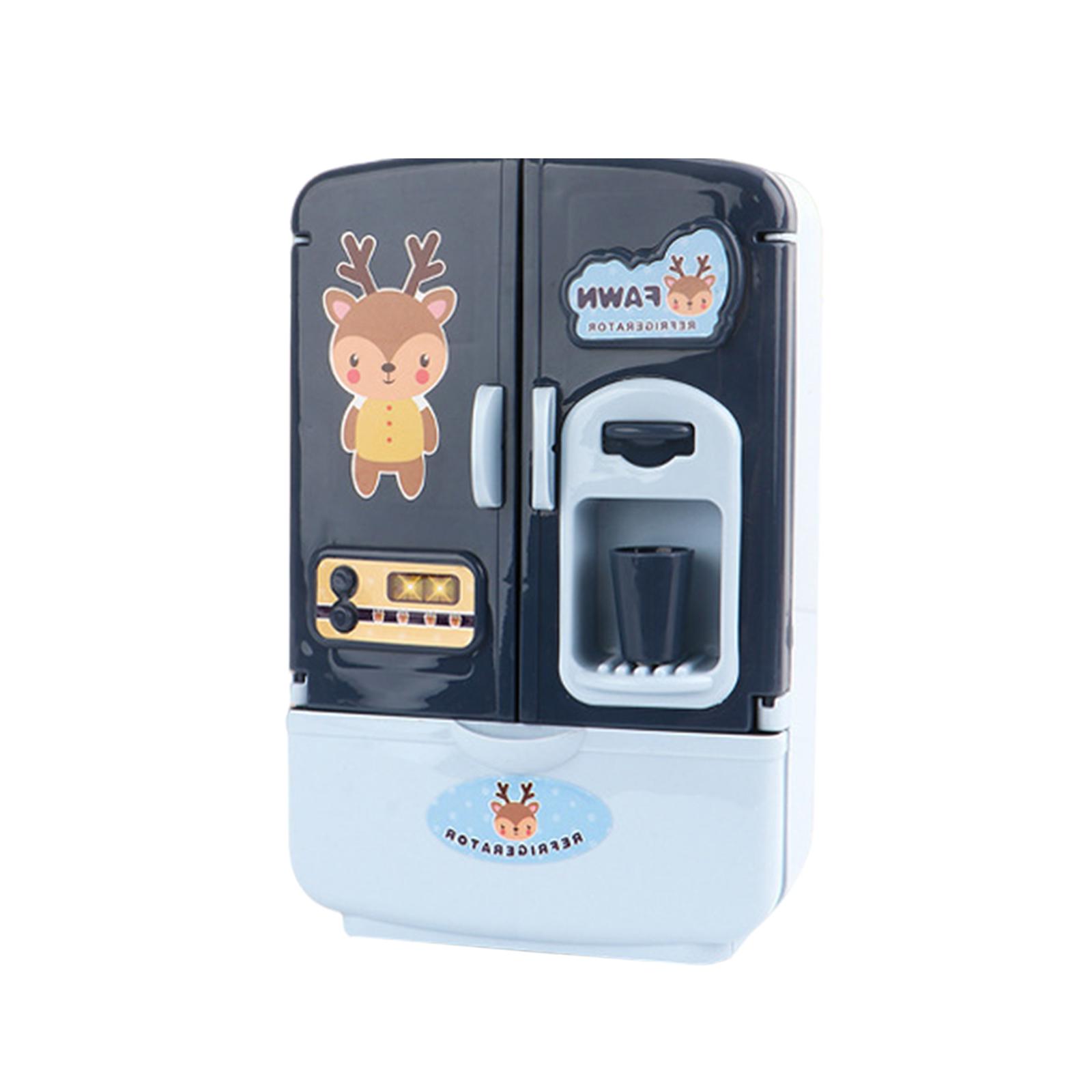 Bothyi - Simulación Refrigerador Comida Cocina Juguetes Niños Pretender Juego De Rol Juguete Azul