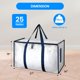 thumbnail image 2 of Moving Bags Simple Deluxe, paquete de 6 unidades, extra grandes con tapas, color blanco, 2 of 7
