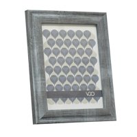 Vgo - Marco Madera Moldura Ancha Gris 10X15 Cm