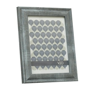Vgo - Marco Madera Moldura Ancha Gris 20X25 Cm