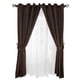 thumbnail image 1 of Set de Cortinas Rústica Con Argollas 8 Piezas Chocolate, 1 of 4
