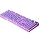 thumbnail image 2 of mecánico para juegos con cable Efectos de iluminación LED USB Cómodos controles multimedia Respuesta rápida 104 teclas para PC Computadora de Violeta, 2 of 5