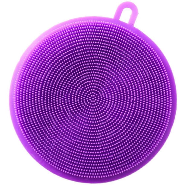 1pc Silicone Cleaning Brush Dishwashing Sponge Multi-functional Fruit Vegetable Cutlery Kitchenware Brushes Kitchen Tools