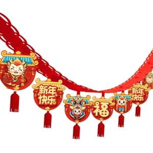 Bothyi - 2024 Dragón Chino Año 3 Metros Guirnalda Colgante Decoración De La Habitación Para El Jardín Estilo A