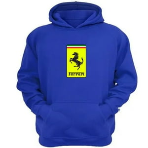 Genérico - Polerón Canguro Ferrari Azul Talla Xs Unisex