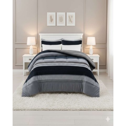 Imac Hogar - Cubrecama Premium Plush Y Chiporro - Invierno King