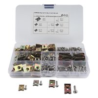 Magideal - 170 Uds. Kit Surtido De Tornillos Y Tuercas De Clip Tipo U Universales, Kit Surtido De Sujetadores De Reparación De Accesorios, Para El Interior Del