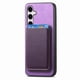 thumbnail image 2 of Funda de Cuero Magnética con Tarjetero para Samsung Galaxy S25 Cubierta Delgada Morado, 2 of 5