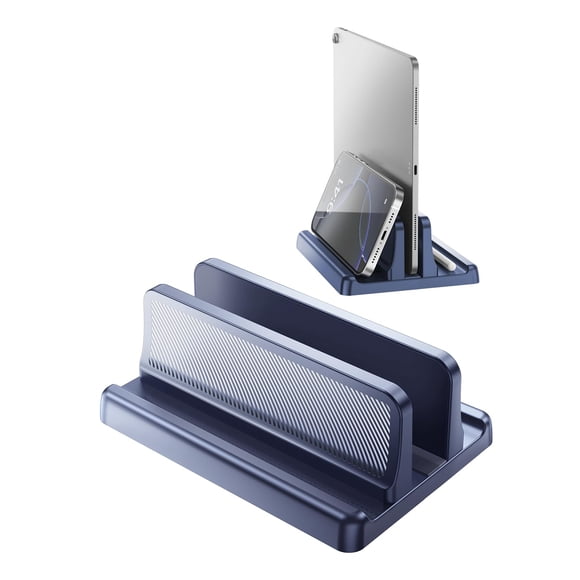 Soporte vertical para laptop EAXBUX 3 en 1 para MacBook, azul oscuro