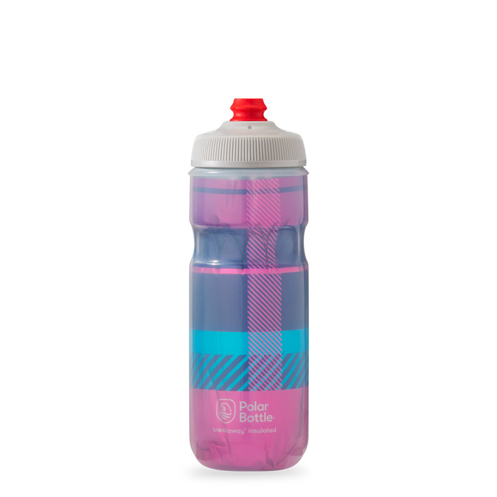 Polar Bottle - Botella De Agua Polar Surge Tartan 20Oz Bubble Gum Pink/Navy
